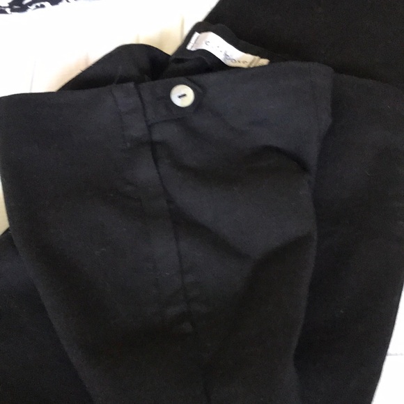 Straight Legged Black Ankle Pant with flat front - Picture 2 of 7